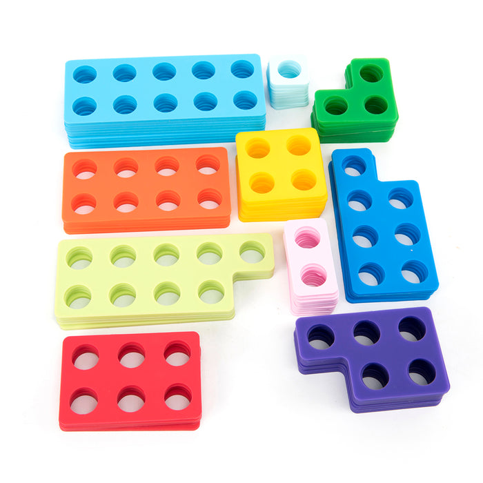 Stærðfræðikubbar Numicon silicon 80 stk