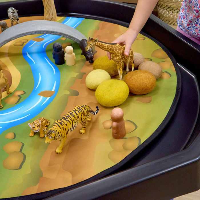 Tuff tray motta safarí með hljóðupptöku