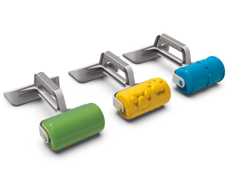 Skófla með munsturrúllu