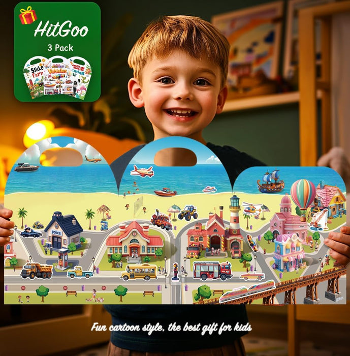 Límmiðabækur 3 stk í pakka