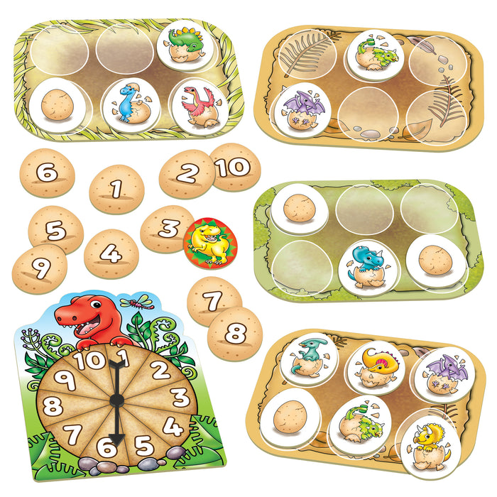 Spil Dinosaur number eggs telja