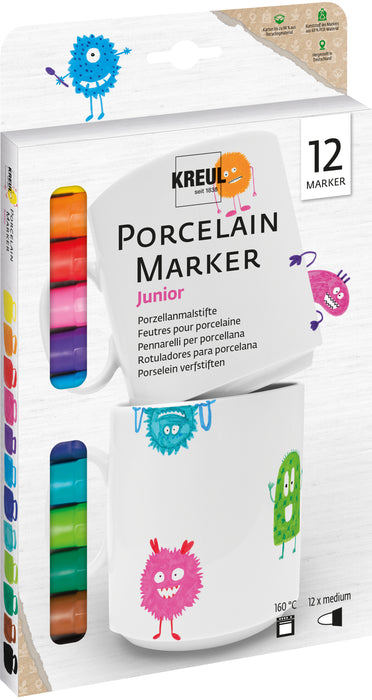 Postulínspennar fyrir börn 12 stk