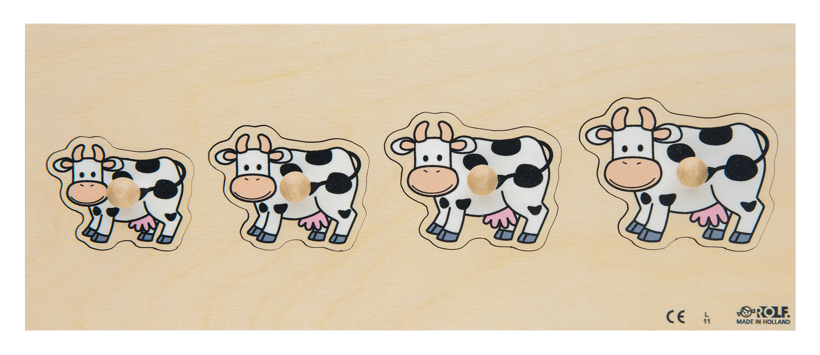 Púsluspil tré pinna kusur