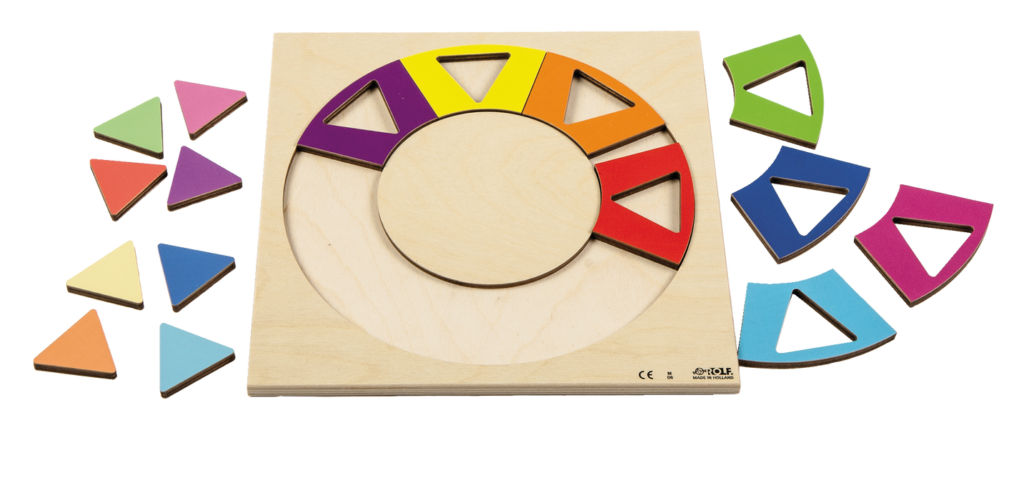 Púsluspil tré litir og form 2 stk