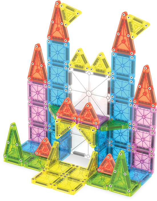 Magna Tiles segulkubbar MicoMags deluxe 55 stk