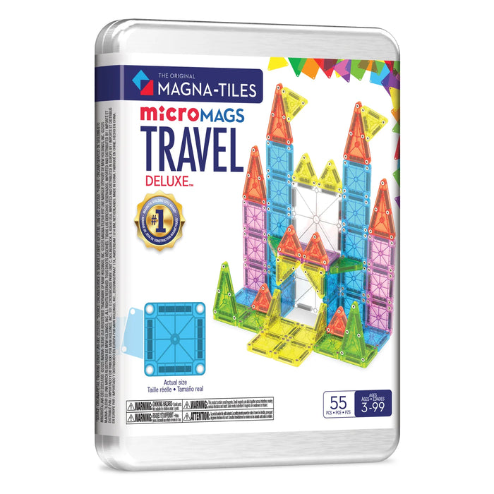 Magna Tiles segulkubbar MicoMags deluxe 55 stk