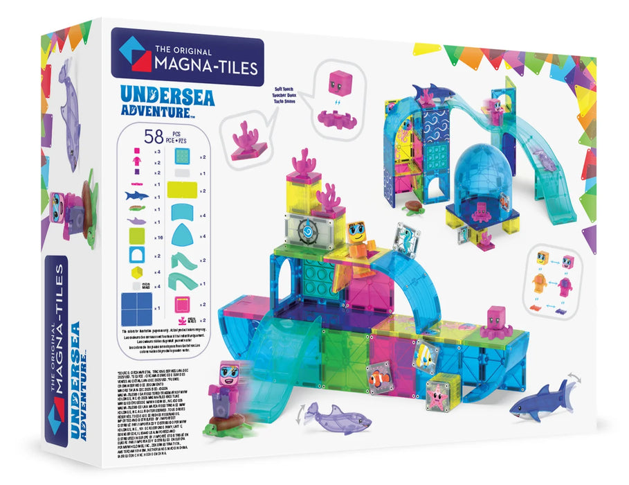 Magna Tiles segulkubbar neðansjávar ævintýri 58 stk