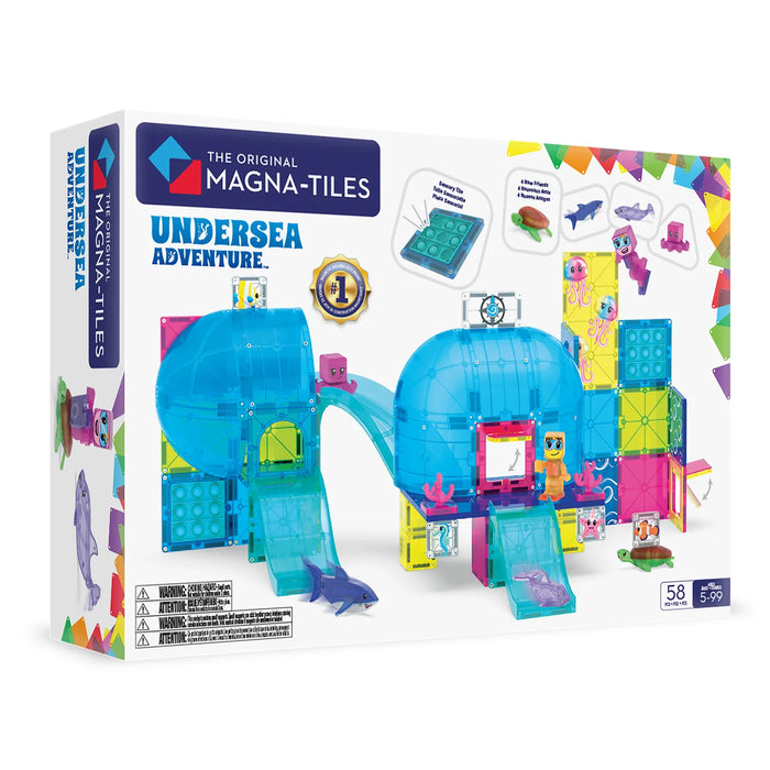 Magna Tiles segulkubbar neðansjávar ævintýri 58 stk