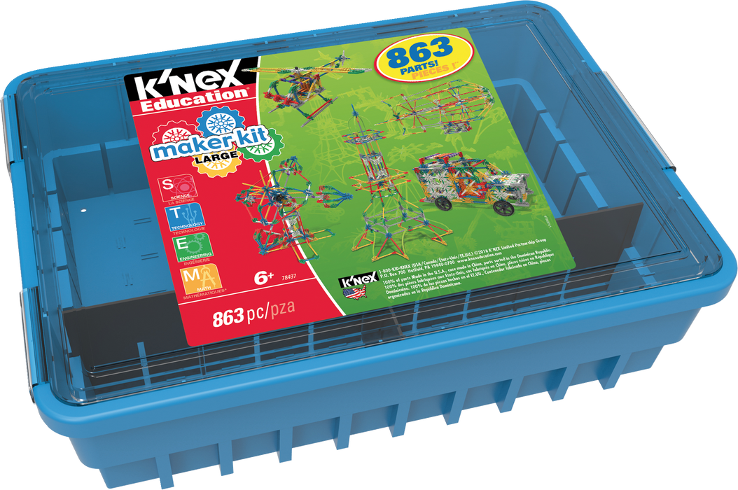 Knex kubbar 863 stk litlir skólasett