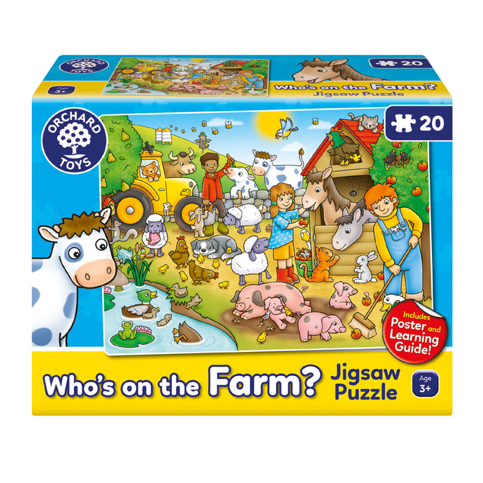 Púsluspil Whos on the farm 20 bita
