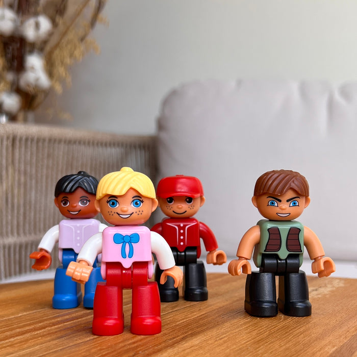 Segulkubbar fígúrur 4 stk