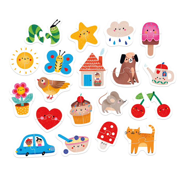 Púsluspil fyrir yngstu - gleði