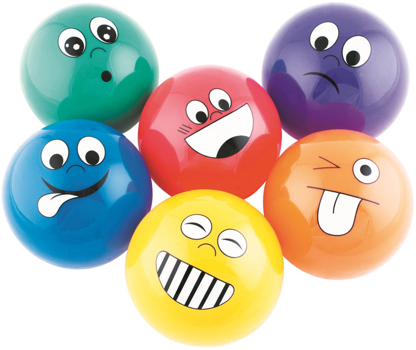 Boltar tilfinninga andlit 6 stk