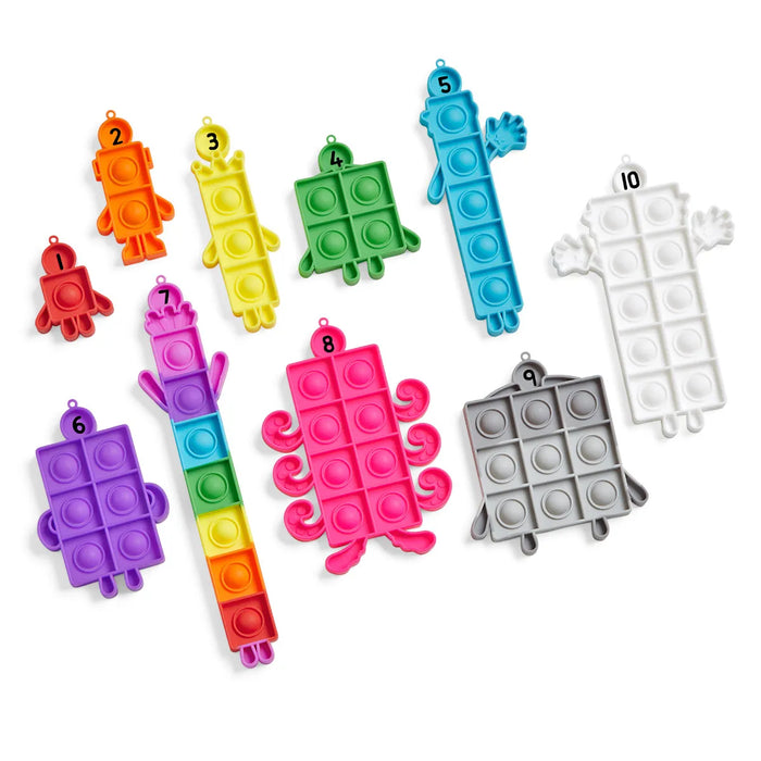 Numberblocks tölukubbarnir pop it 1-10
