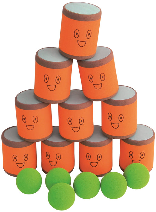 Kastsett með boltum 10 dósir