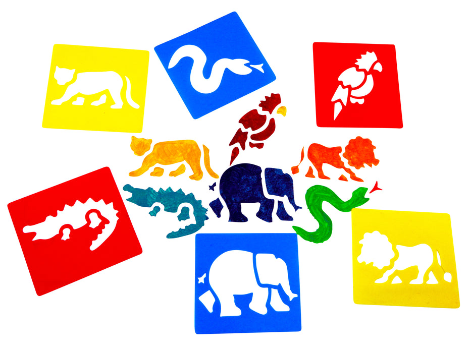 Stenslar skógardýr 6 stk