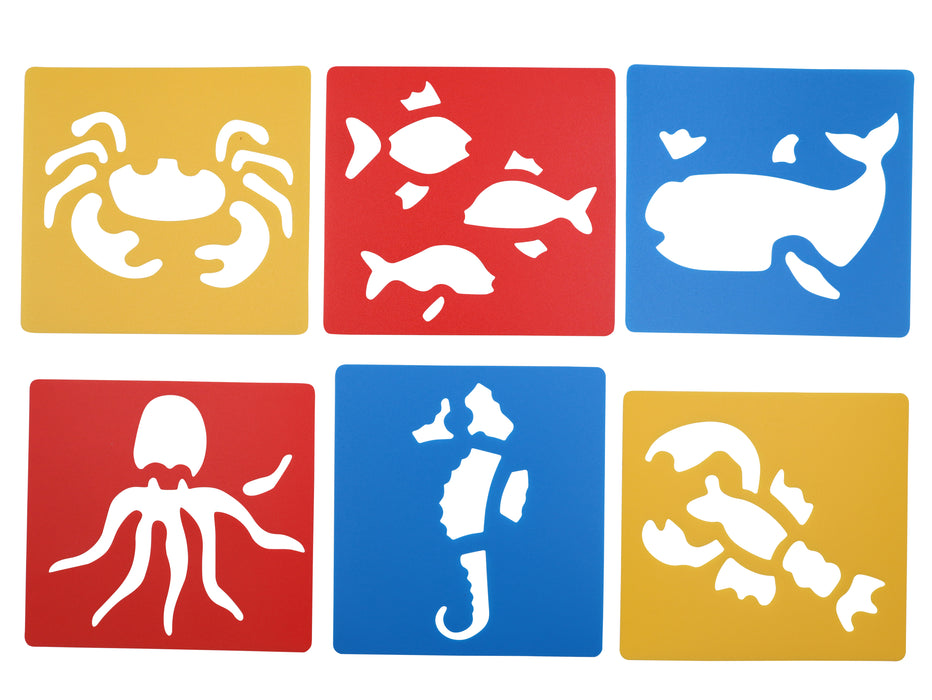 Stenslar sjávarlífið 6 stk