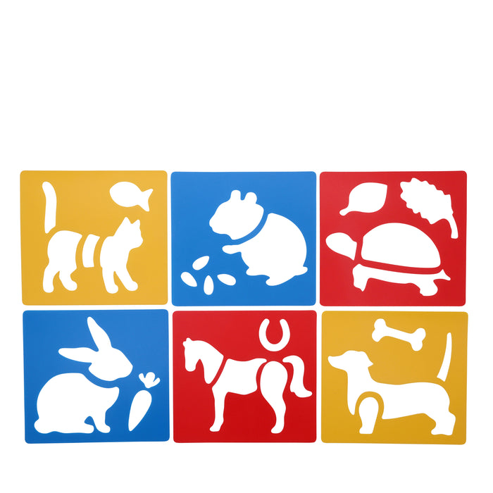 Stenslar gæludýr 6 stk