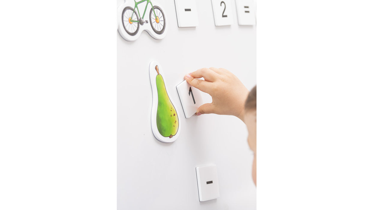 Stærðfræði seglar stórar myndir 140 stk.