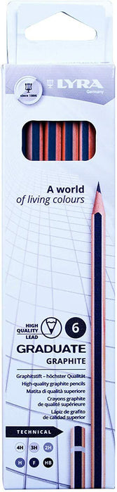 Teikniblýantar sett 6 hörkur H-H7