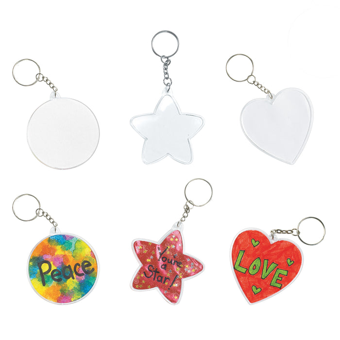 Lyklakippur til að skreyta 12stk