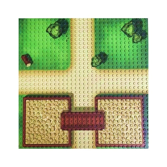 Byggingarplötur Lego sveitin 2 stk sett 1