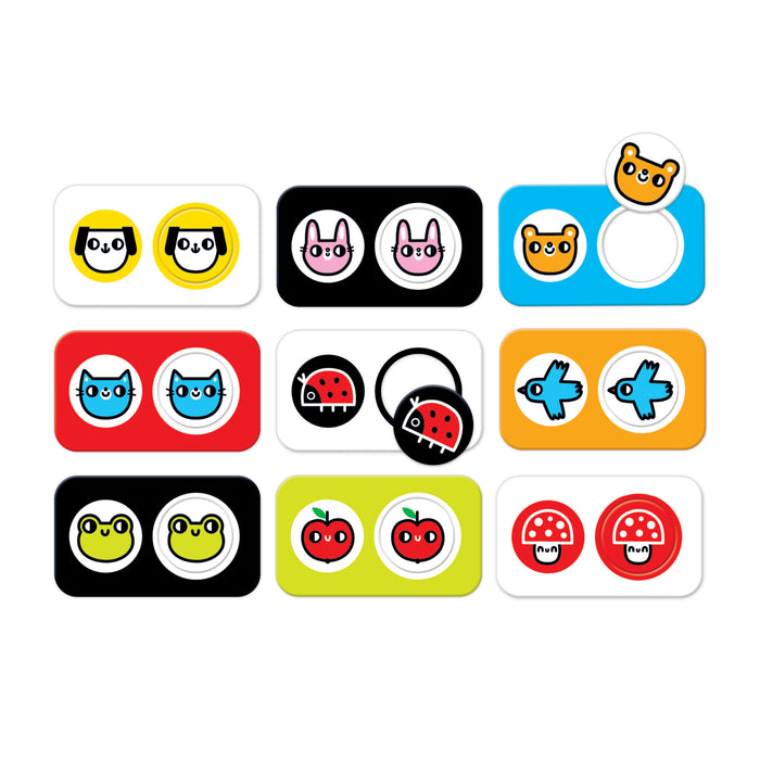 Púsluspil 2 bita með dýramyndum