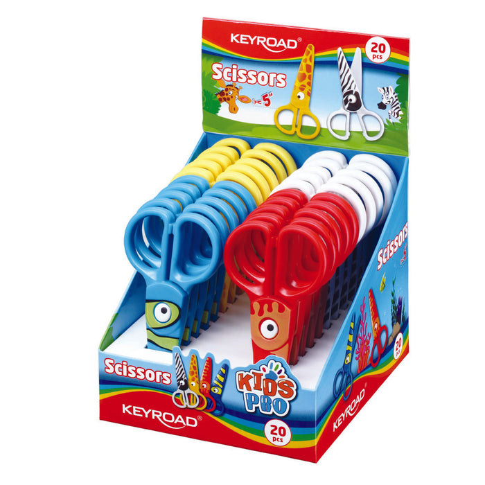 Skæri plast m/mynd 13cm