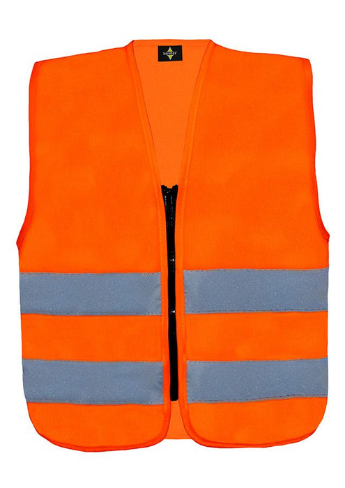 Öryggisvesti fyrir börn með rennilás orange