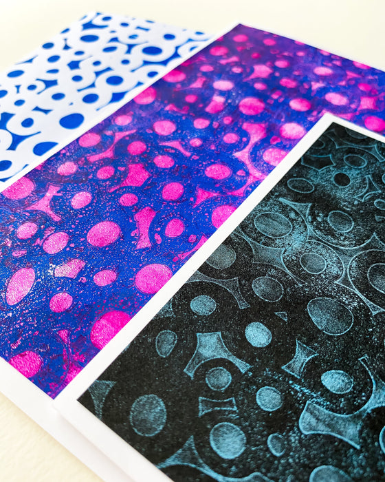 Gelli print stenslar