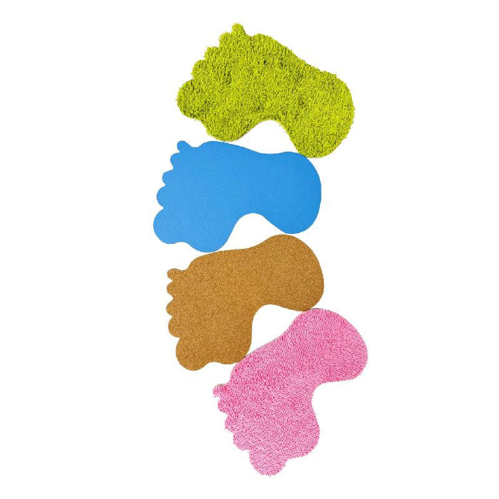 Skynjunarmottur fótspor 4 sett