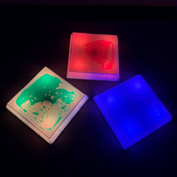Ljósaskynjun plötur með Led og vökva 3 stk