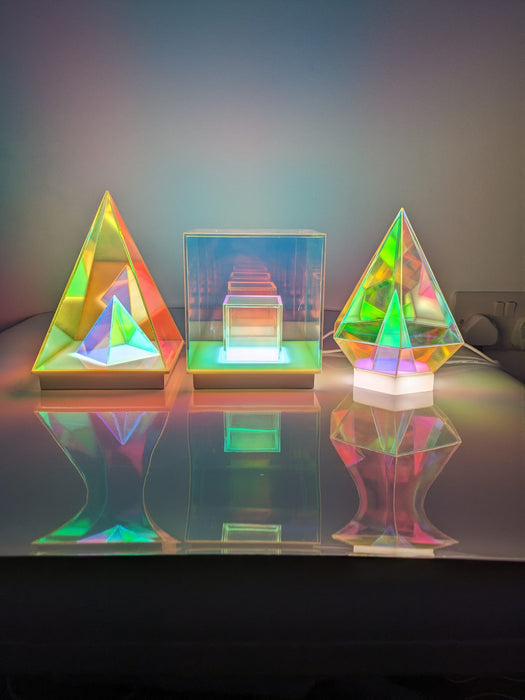 Ljósakubbur 3D Prism þríhyrningur