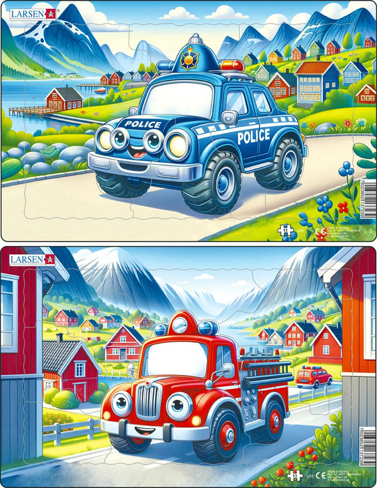 Púsluspil miðstærð lögregla og slökkvil 2 x 11 bita