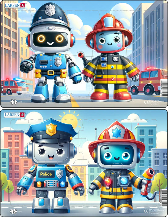 Púsluspil miðstærð vélmenni í borg 2 x 10 bita