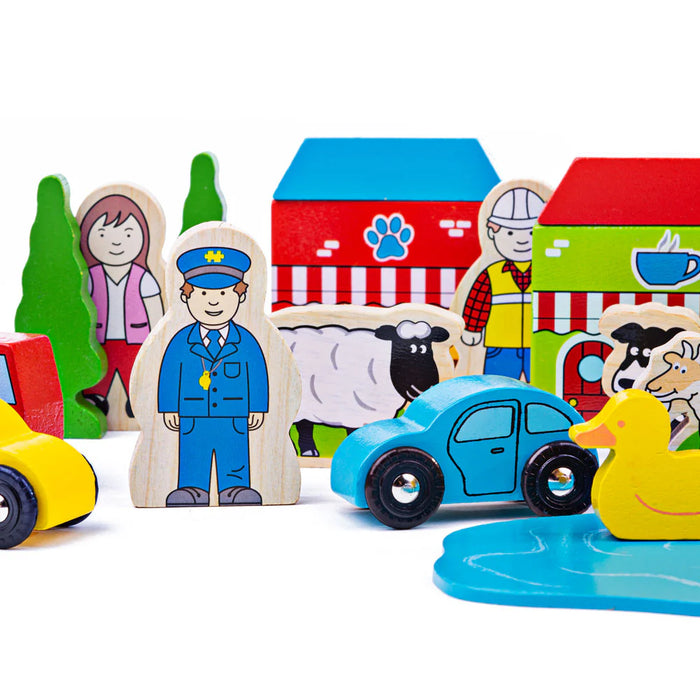 Trékubbar samfélagið 32 kubbar