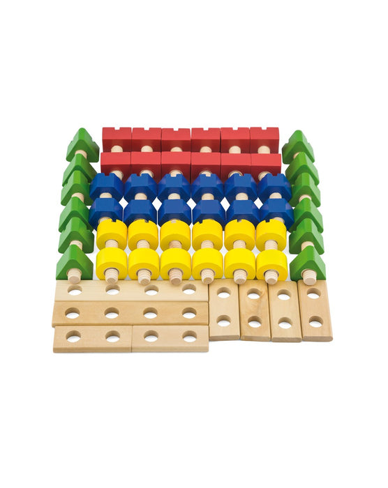 Smíðasett Skrúfur og rær trésett