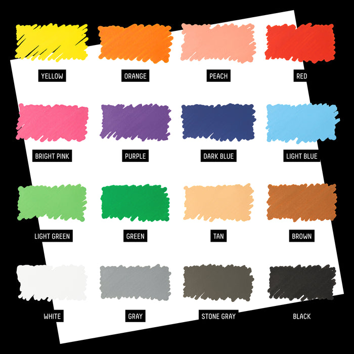 Teiknipennar Liquitex 16 litatóna