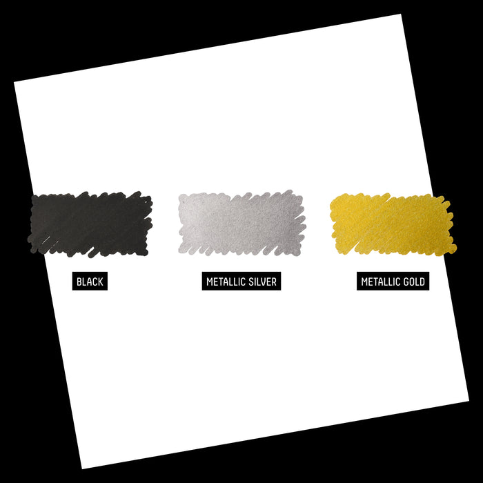 Teiknipennar Liquitex 3 stk Metal