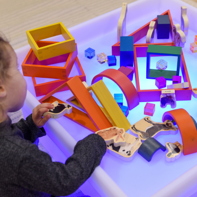 Ljósaborð ferhyrningur fyrir 2 ára+