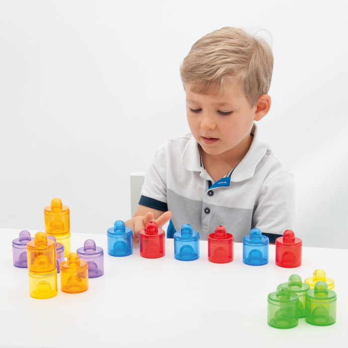 Ljósaborð kubbar til að stafla 18 stk