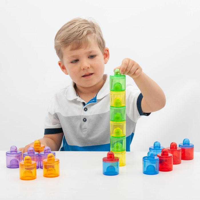 Ljósaborð kubbar til að stafla 18 stk