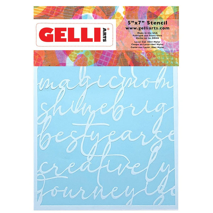 Gelli print stenslar