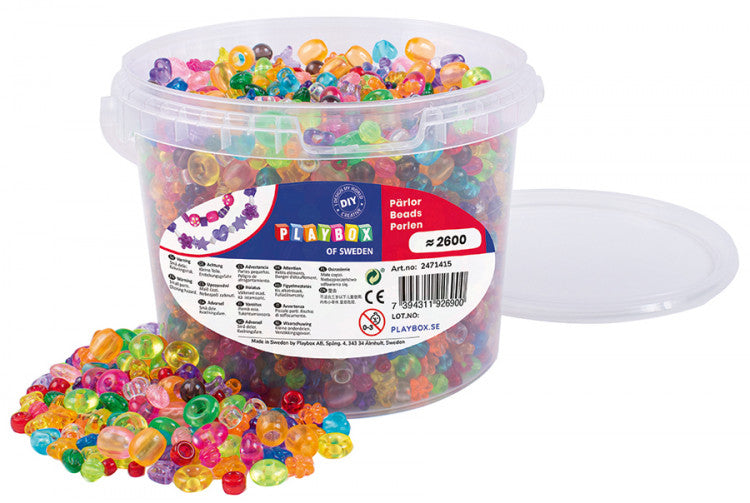 Perlur mix transparent 2600 í boxi— ABC Skólavörur