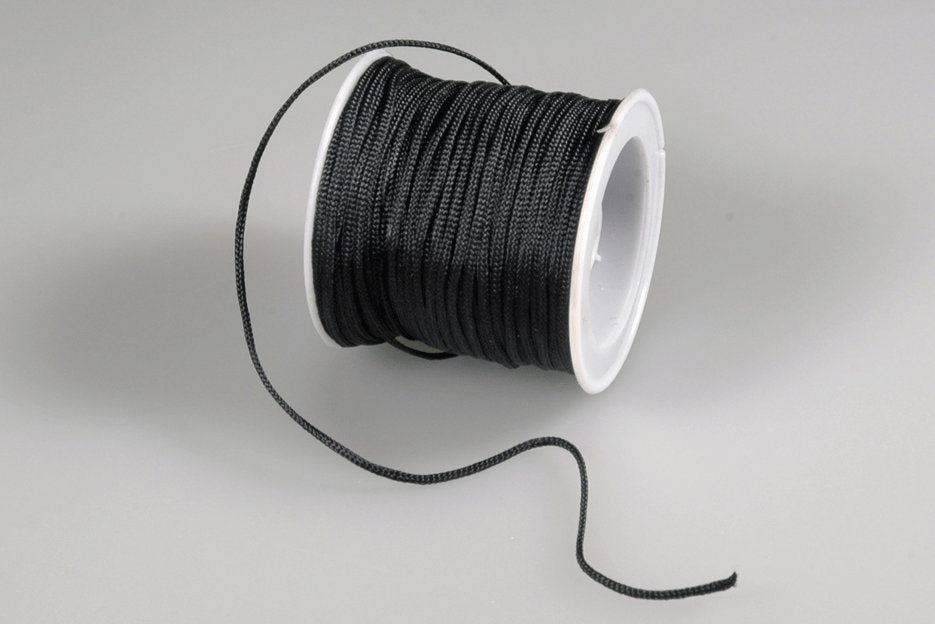 Polyesterband svart 1mm x 100m